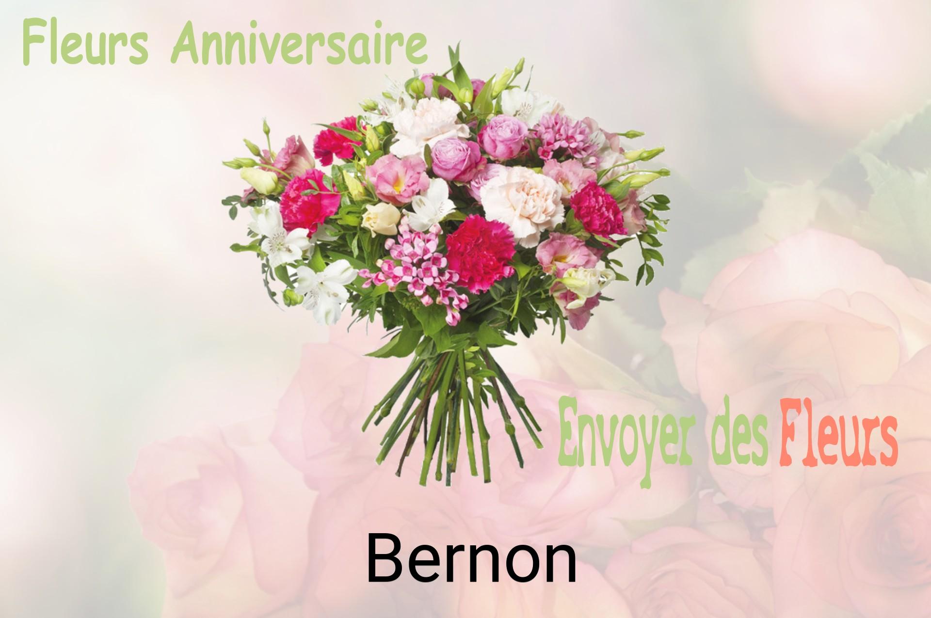 Bouquet de fleurs d’anniversaire livré à Bernon