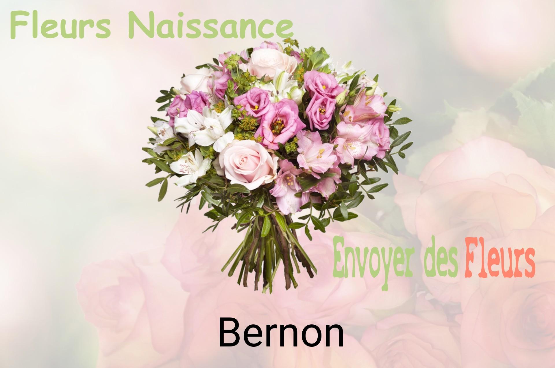 Bouquet de fleurs de naissance livré à Bernon